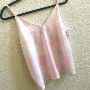 Pink Tie-Dye Tank Top